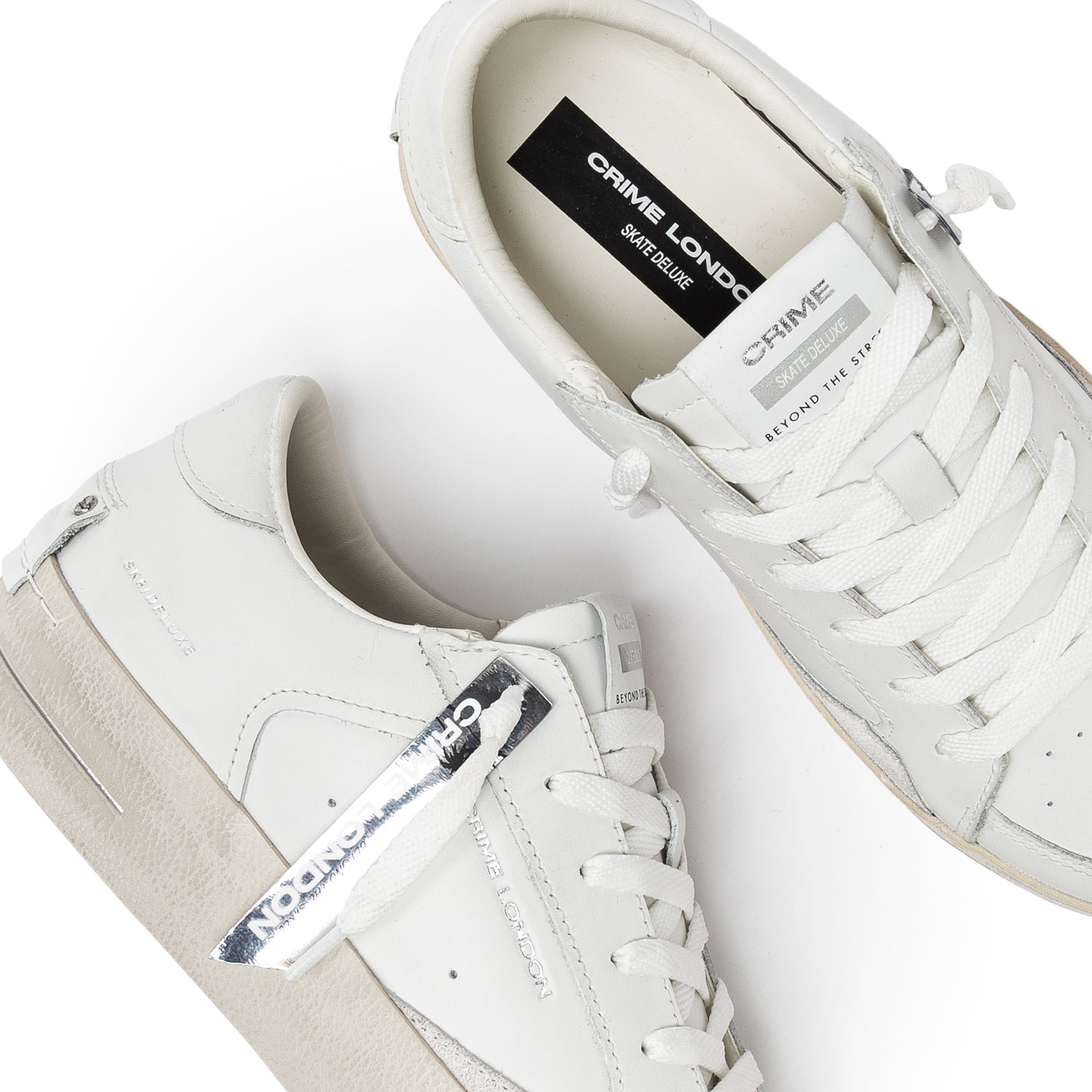 Crime London SK8 DELUXE ALL WHITE