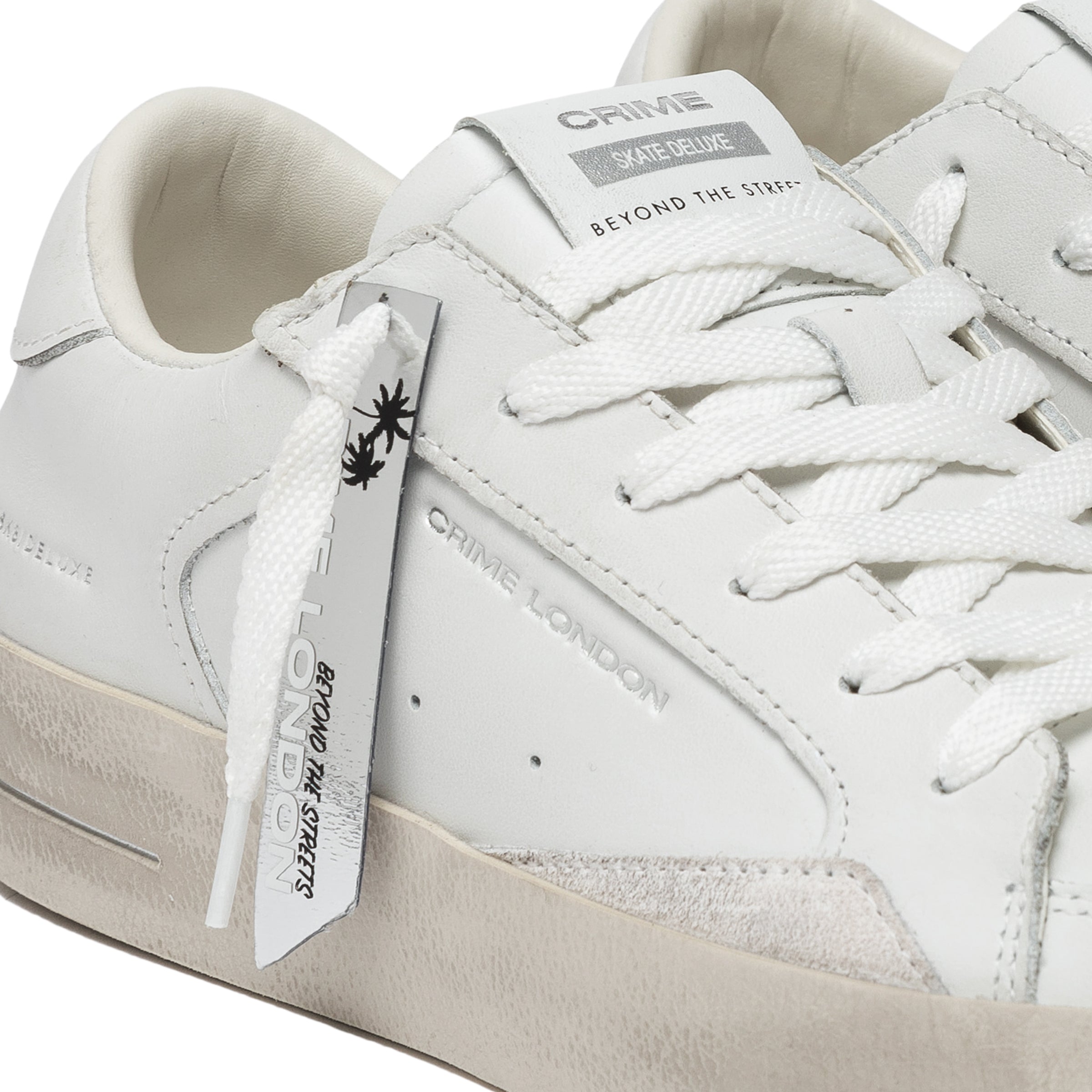 Crime London SK8 DELUXE ALL WHITE