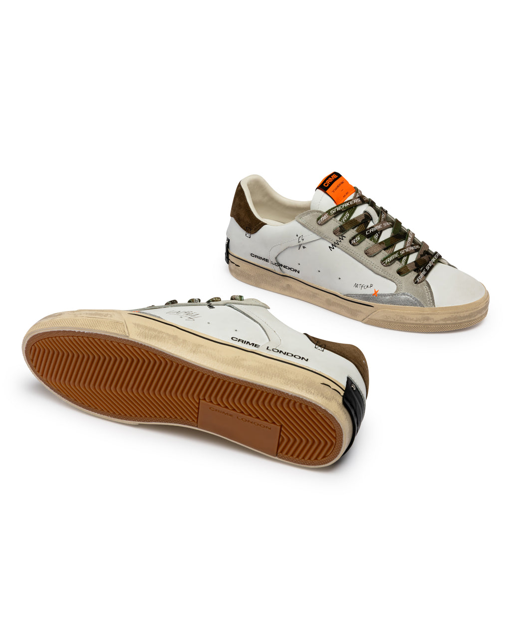 Crime London DECONSTRUCTED MILITARY GREEN
