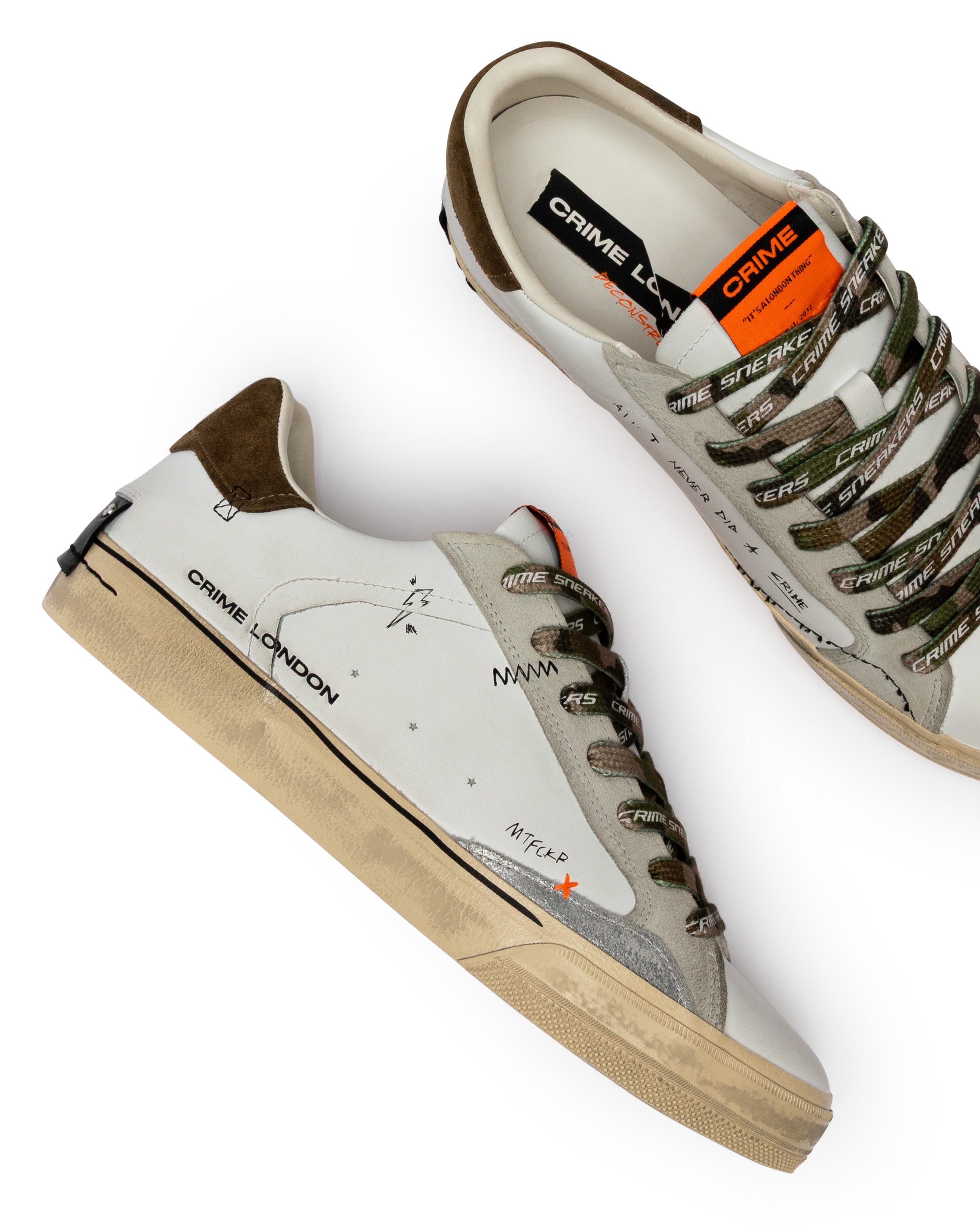 Crime London DECONSTRUCTED MILITARY GREEN